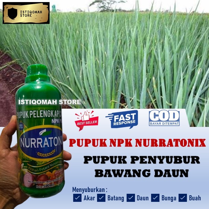 Pupuk Penyubur Tanaman Bawang Daun Ampuh NPK NURRATONIX 500ML Pupuk Cair Bawang Daun Terbaik Booster