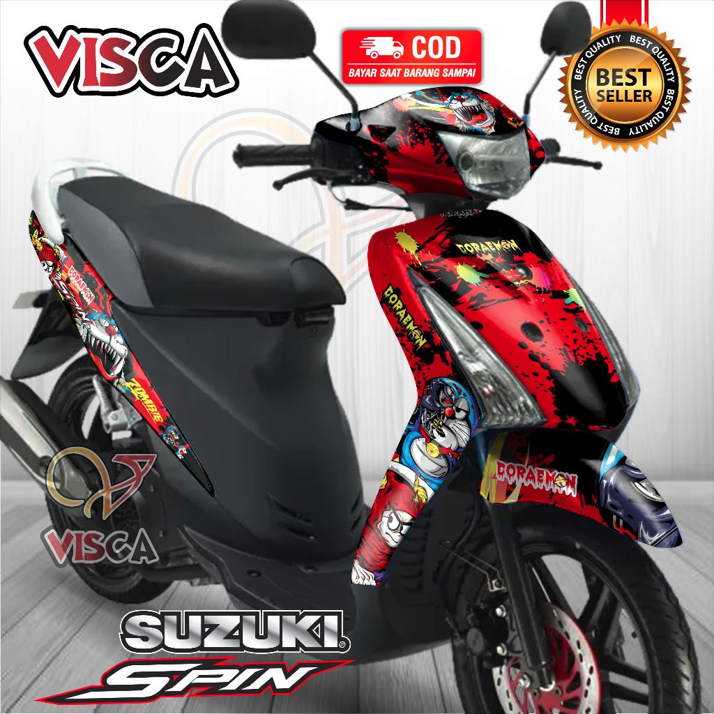 Decal Spin 125 Full Body Stiker Spin 125 Full Body Stiker Motor Suzuki Spin 125 Full Body Decal Holo
