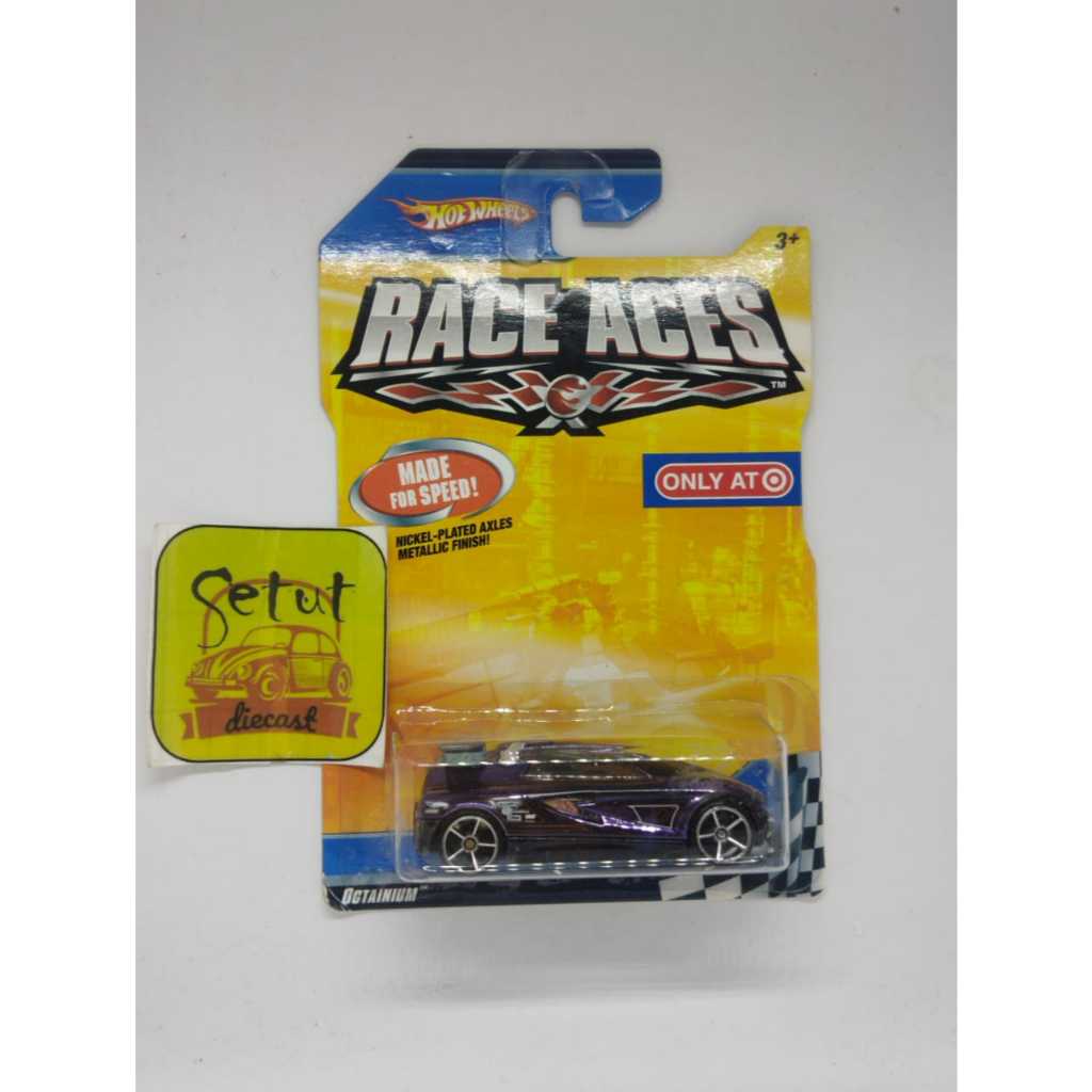 HOT WHEELS HOTWHEELS RACE ACES OCTAINIUM HITAM BLACK RARE FOR RACE