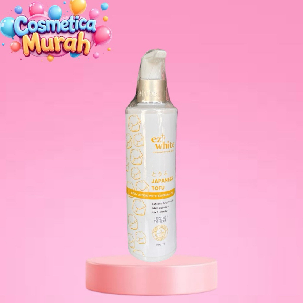 ic] EZ WHITE japannes tofu 250 ml body lotion with soybean cerah glowing seketika