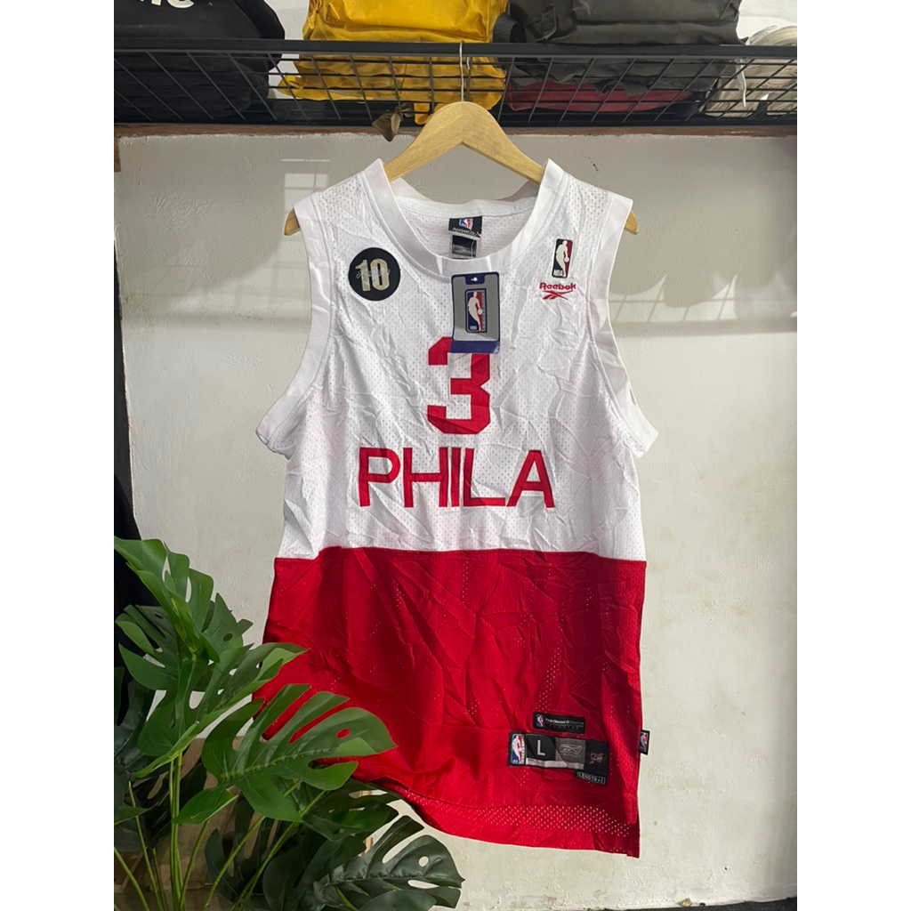REEBOK PHILA IVERSON NBA BASKETBALL JERSEY