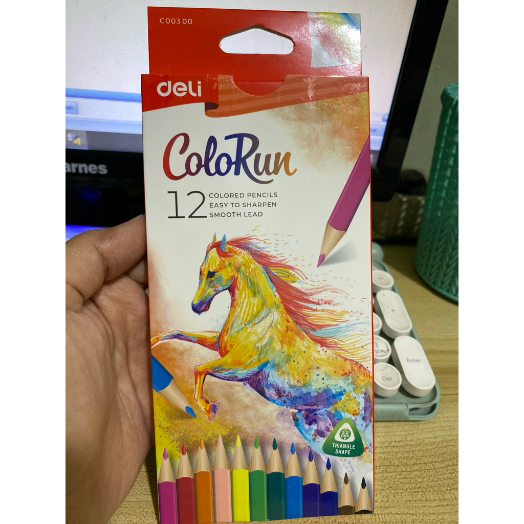 

Pensil Warna color run isi 12 deli