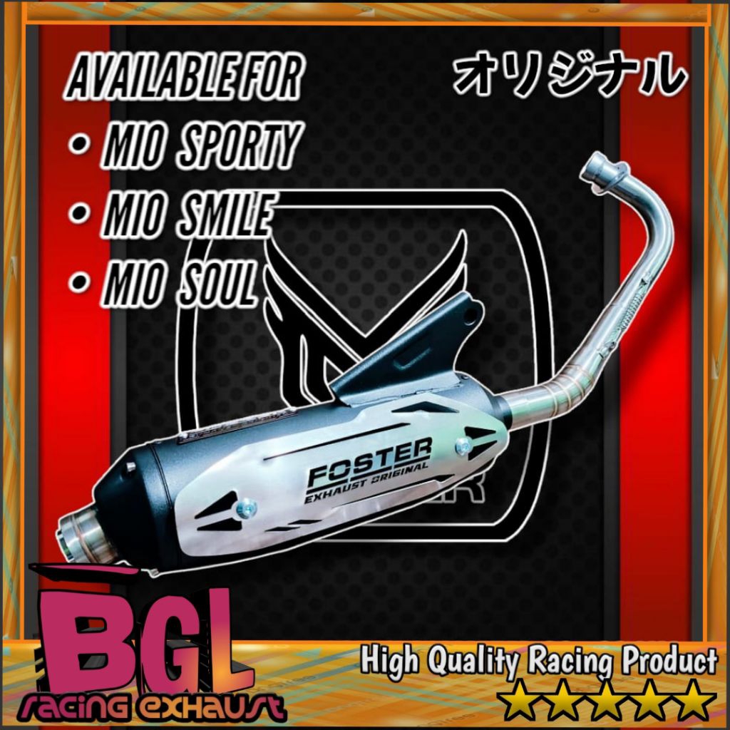 Knalpot Standart Racing Mio soul GT/Mio J/Mio M3 original Foster