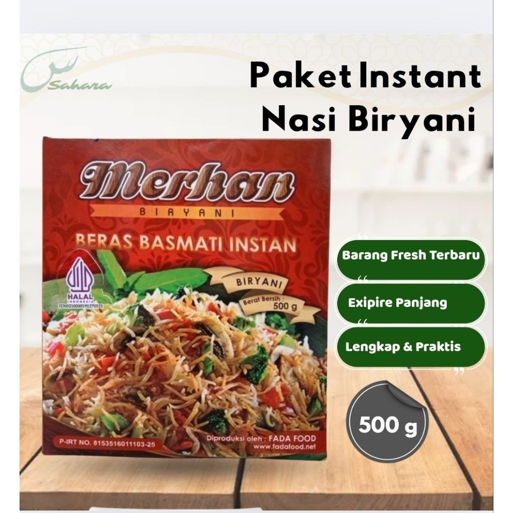 

MERHAN Paket Nasi Biryani Briyani Beras Basmati Bumbu Kering