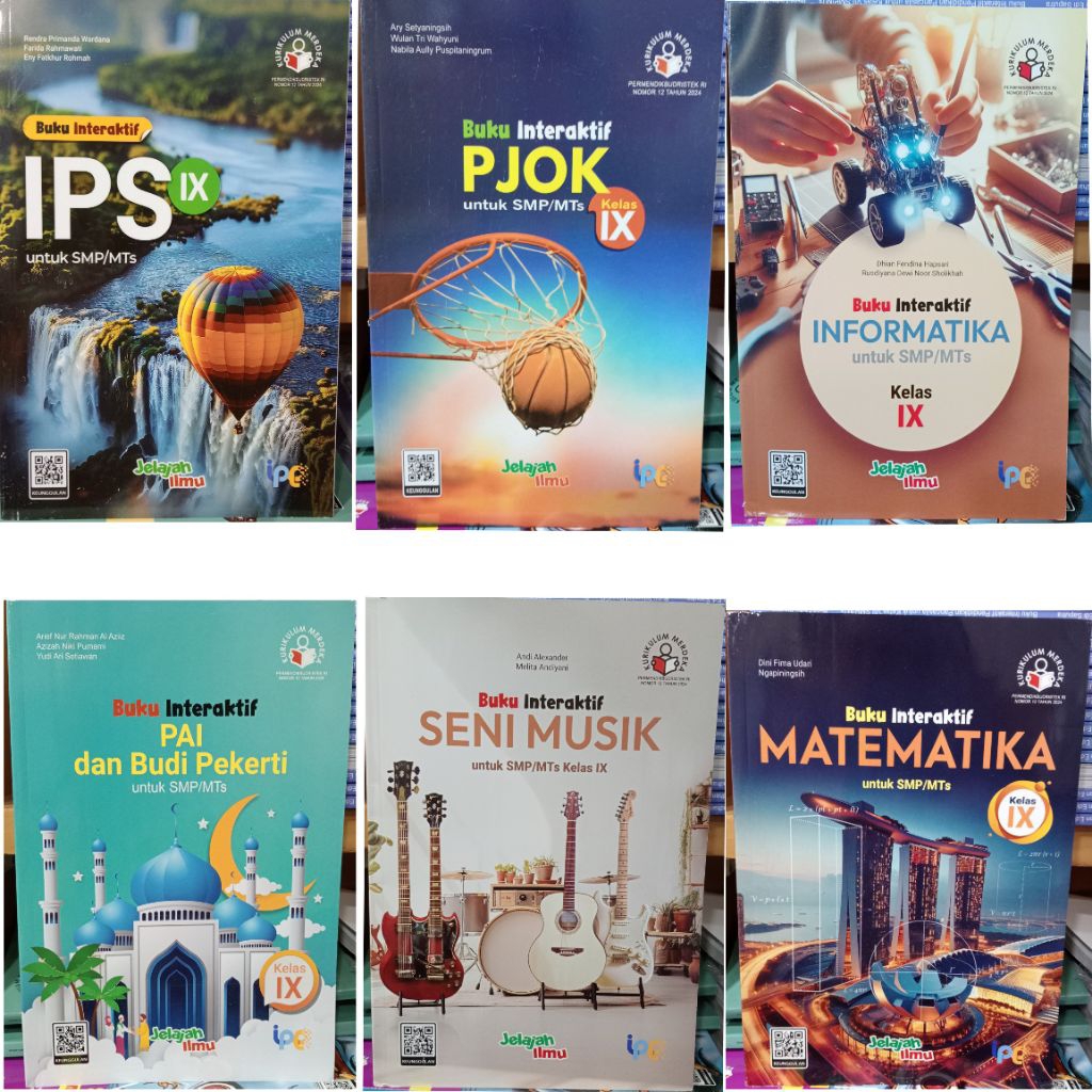 Original Buku Interaktif Matematika Seni Musik PJOK Informatika IPS Pendidikan Agama Islam SMP Kelas