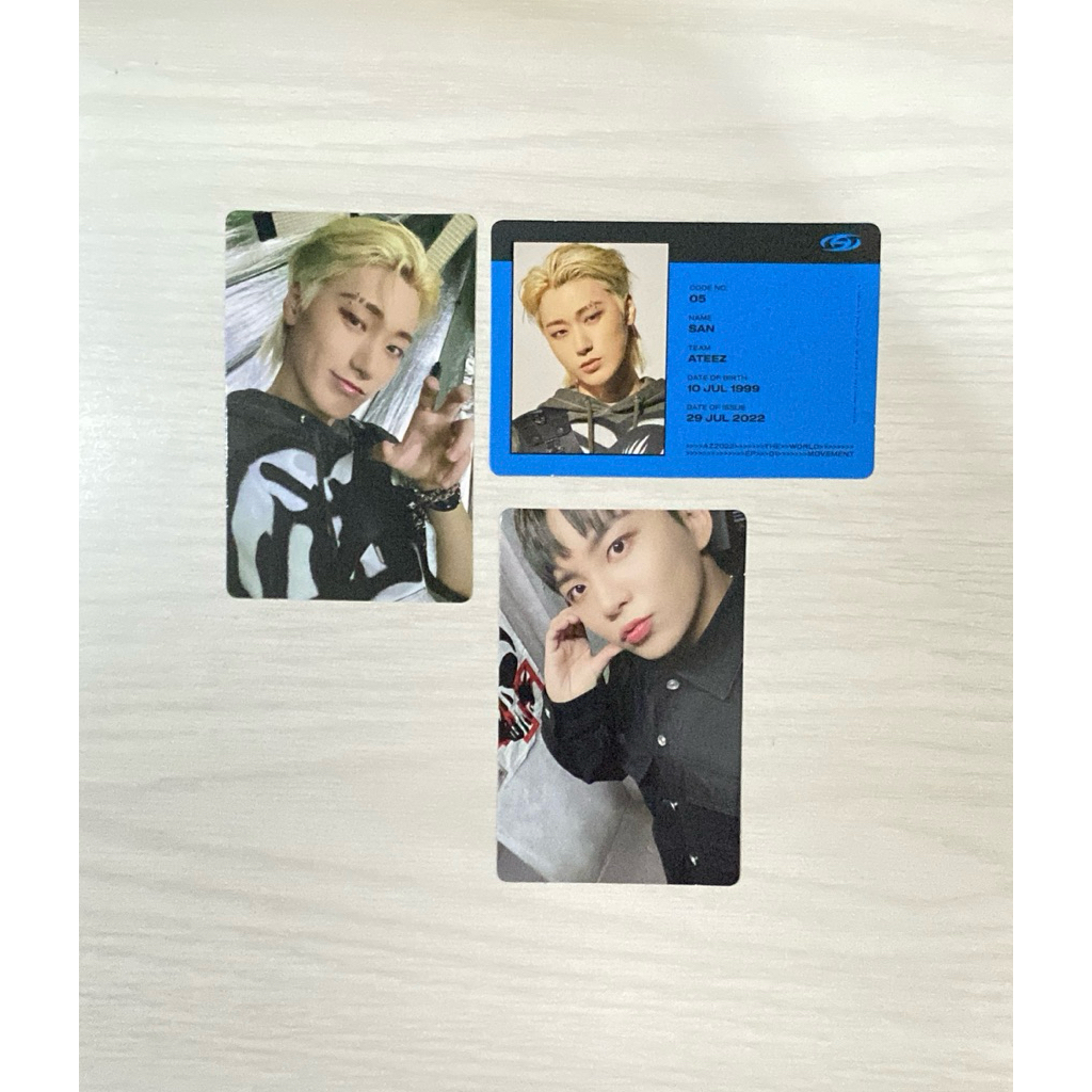 [READY] photocard pc ateez album movement guerilla san&jongho a-lim id-a
