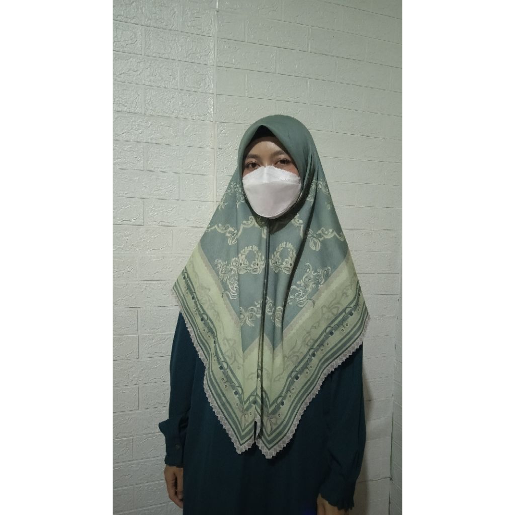 hijab segi empat voal/hijab segi empat motif/hijab syari