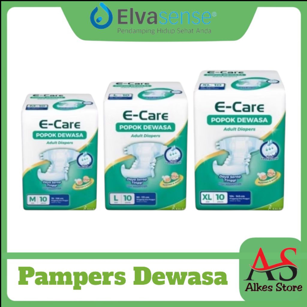 Pamper Dewasa E Care isi 10  Popok Dewasa E Care