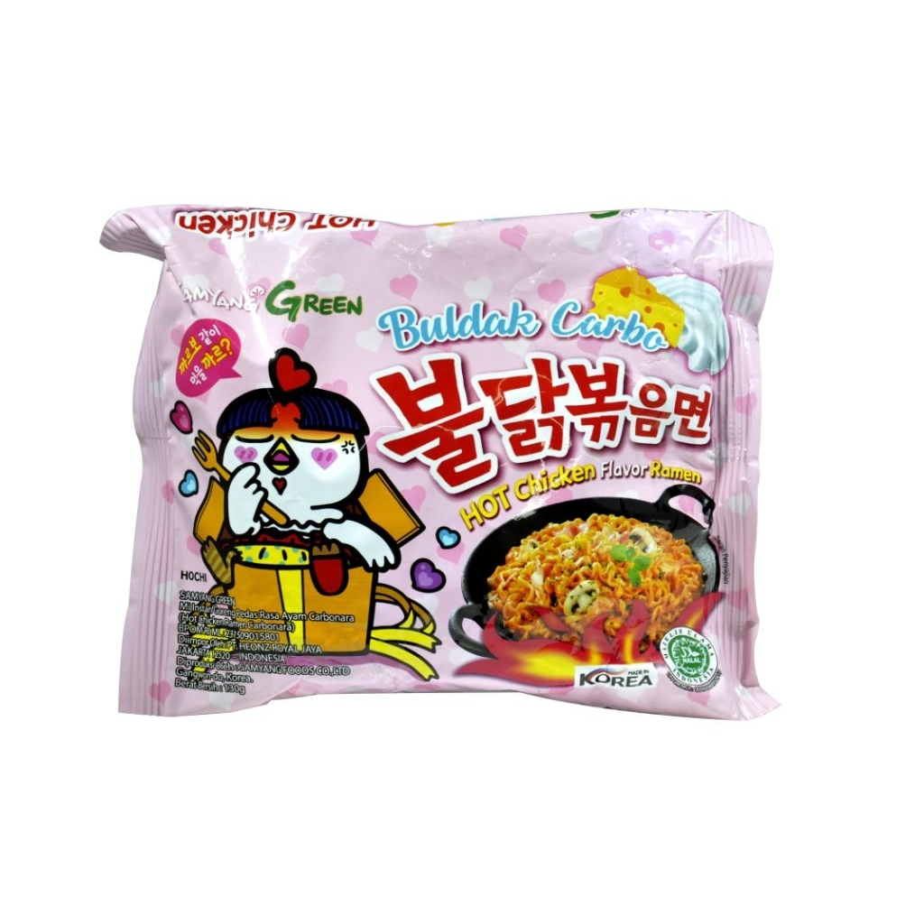 

SAMYANG GREEN MIE INSTANT KOREA HOT CHICKEN RAMEN BULDAK CARBONARA 130gr