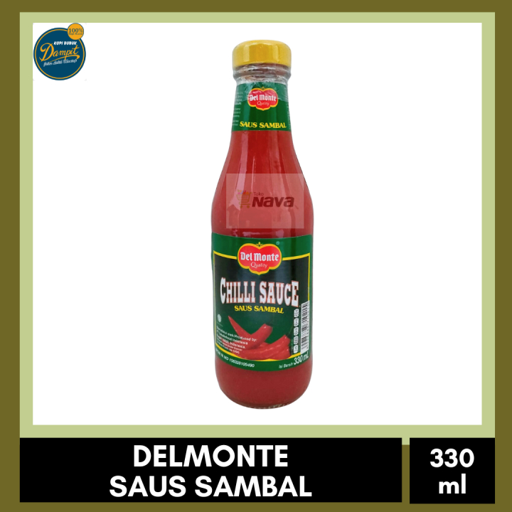 

[oddsolshop] pekanbaru/Del Monte Chilli Sauce 330ML Saus Sambal Pedas Bumbu Masak Instan Botol Kaca