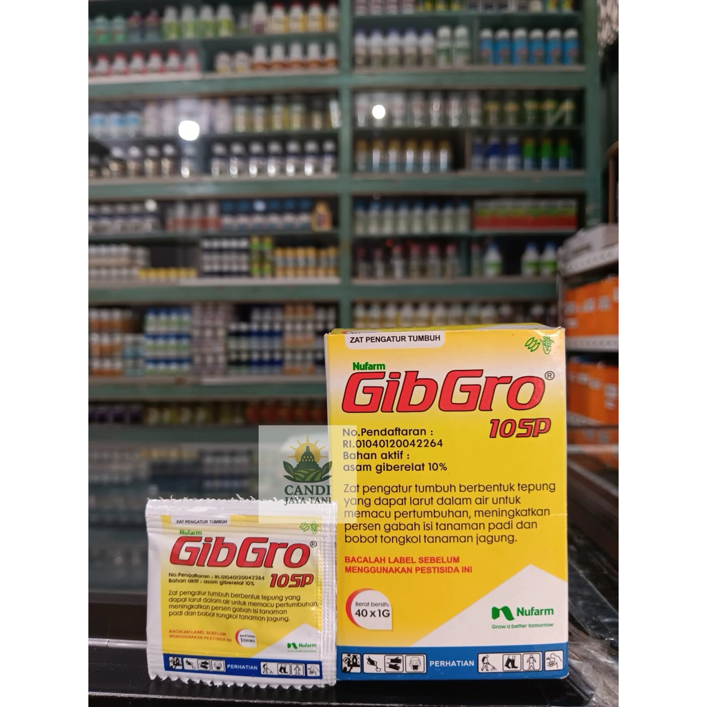 Gibgro 10SP ZPT Asli Nufarm 1g – Tingkatkan Malai & Hasil Padi 20%