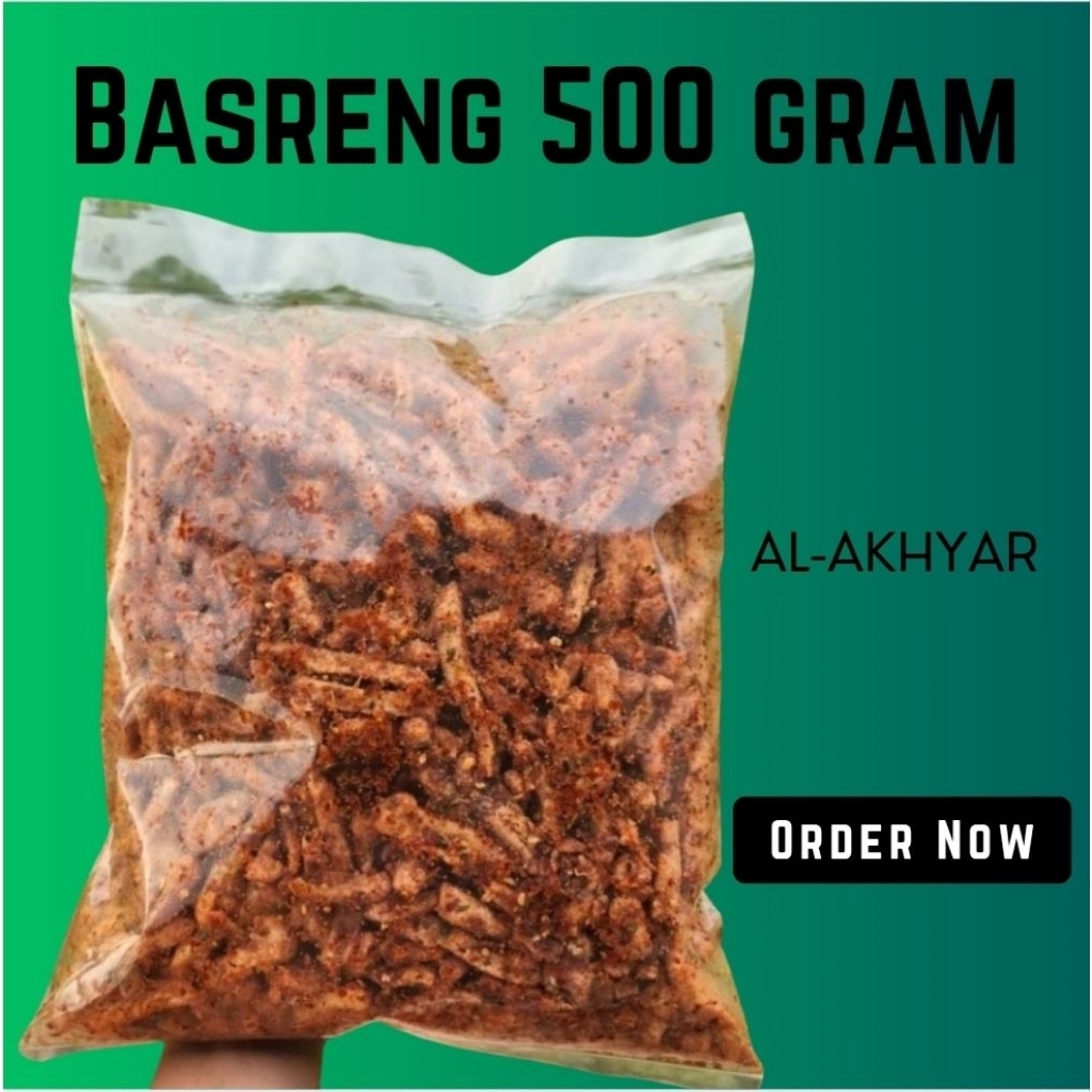 

Basreng Pedas Daun Jeruk 500gram Cemilan Makanan Snack