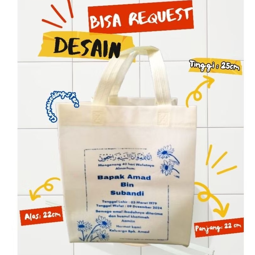 

Tas haul Tas tasyakuran Tas berkat Tas haji Tas umroh goodie bag jumbo sablon