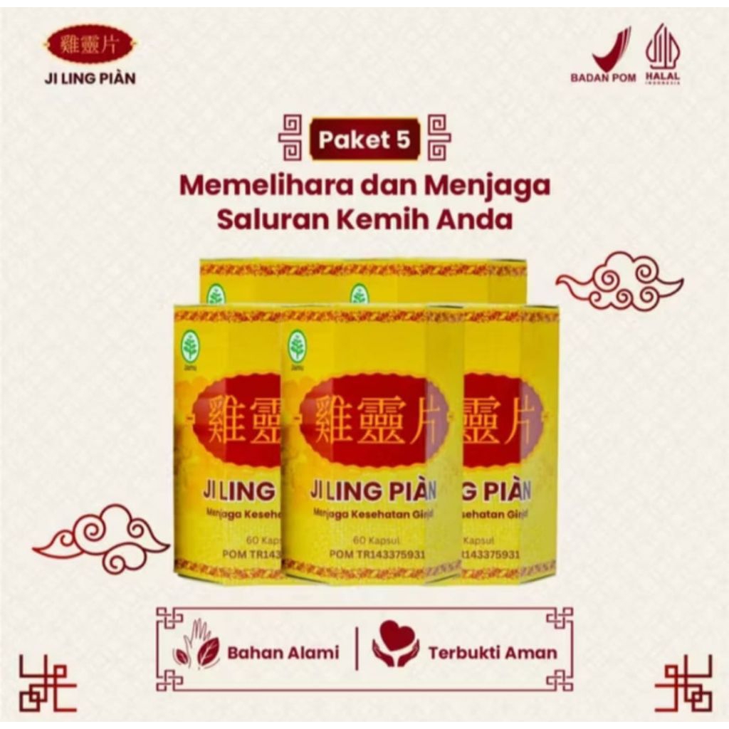 

JI LING PIAN Paket 5 Botol Membantu Atasi Infeksi Saluran Kemih Batu Ginjal Terbaik BPOM
