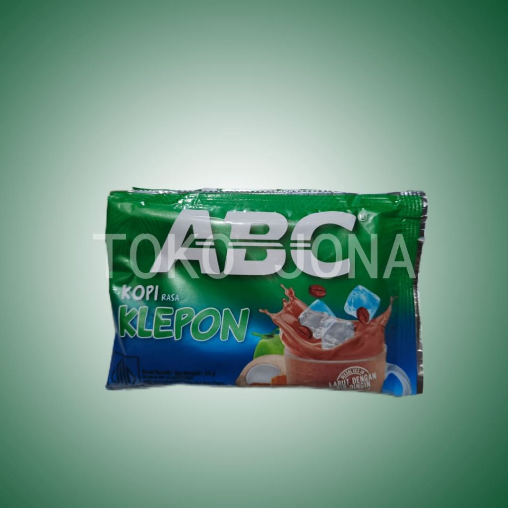 

ABC Kopi rasa Klepon 1 renceng isi 10 sachet