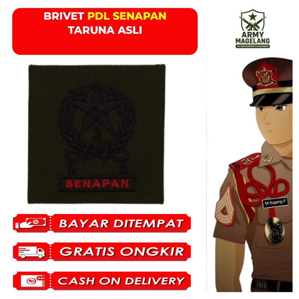 BRIVET PDL SENAPAN MERAH TARUNA ASLI