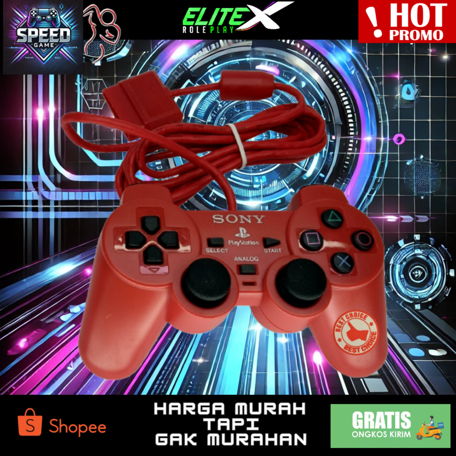 Stick Stik Ps2 Stick PS2 ORI ORIGINAL PABRIK OP Elite Warna