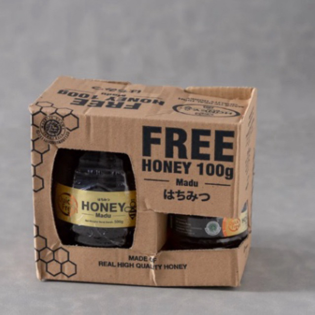 

(FREE BOX khusus 500+100g) QUICK FRESH madu asli ukuran 1kg dan 500+100gram