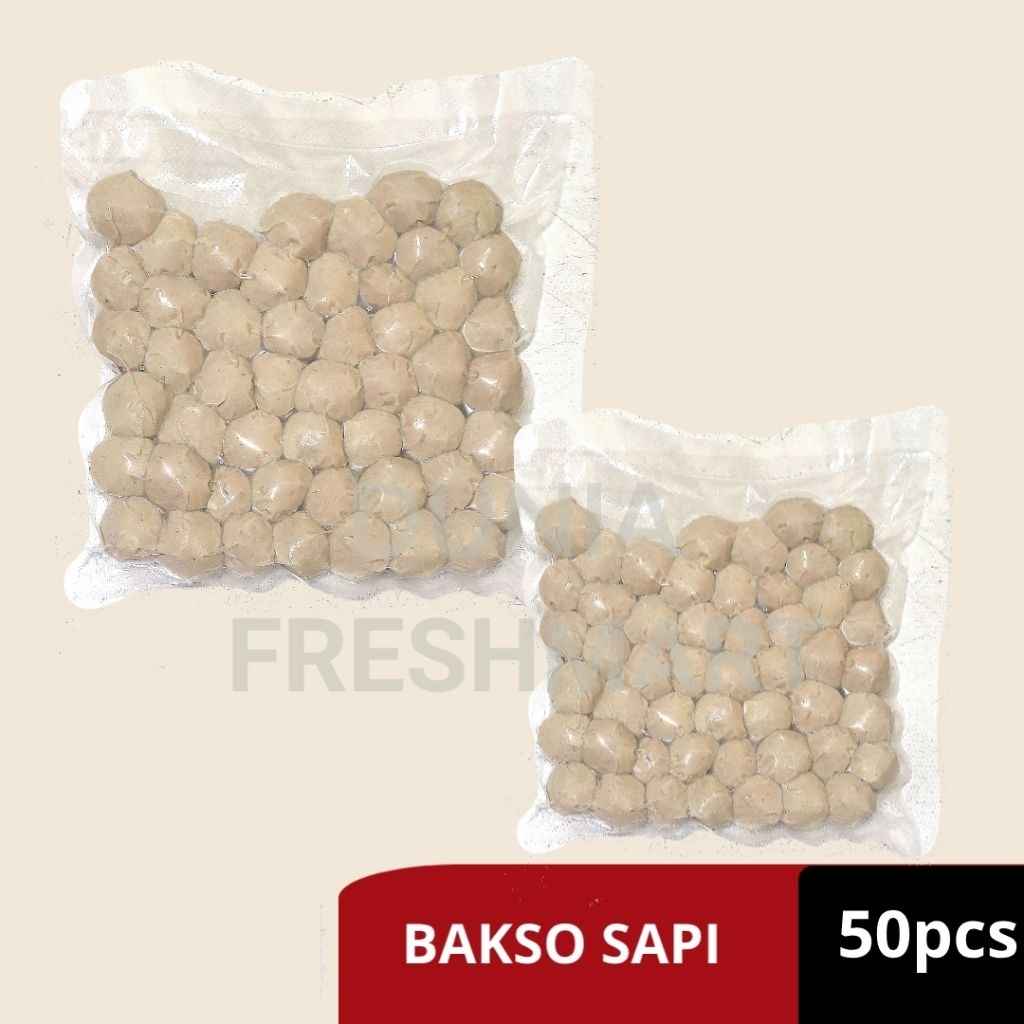 

BAKSO SAPI HALUS ISI 50PCS BEEF BALL BASO SAPI POLOS BAKSO POLOS BOLA SAPI