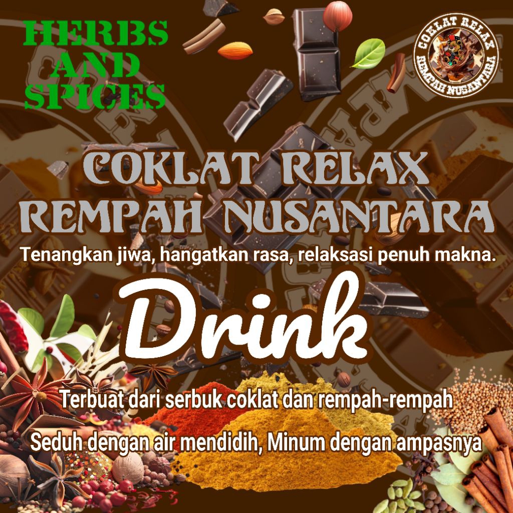 

COKLAT RELAX DRINK REMPAH NUSANTARA 2 Sachet