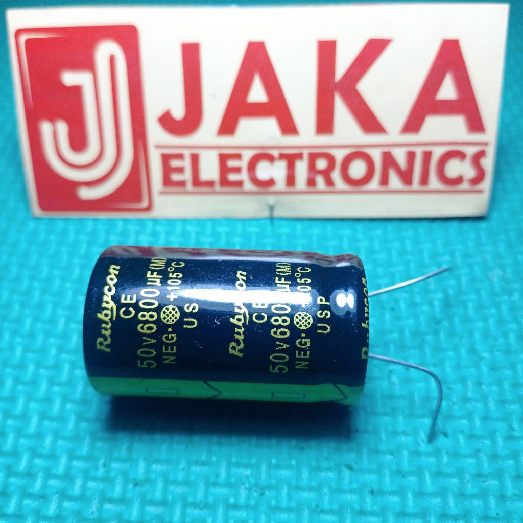 Kapasitor Kapasitor Capacitor Elco Elko 6800uf 50v RUBYCON