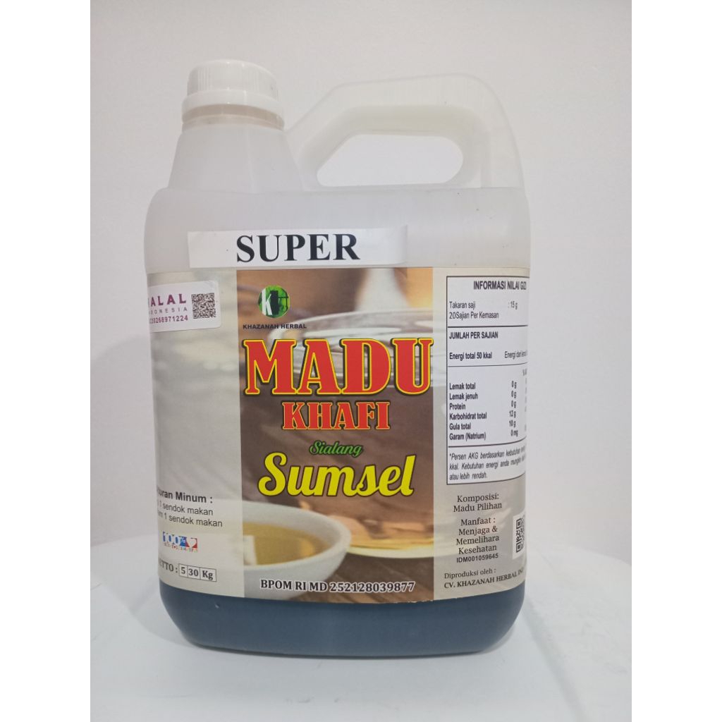 

Madu sumsel super mrek 5kg