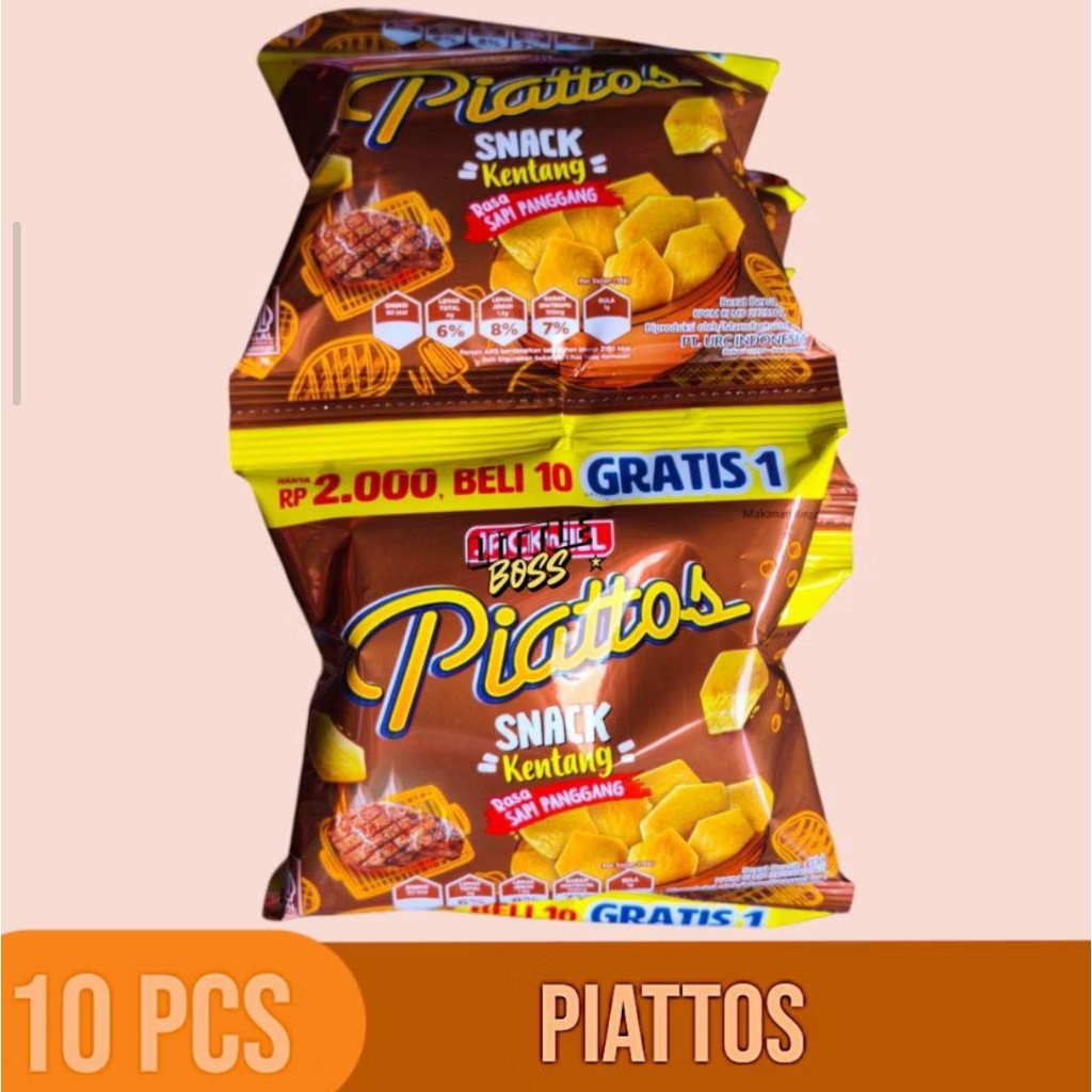 

Snack Piattos Isi 10 Pcs