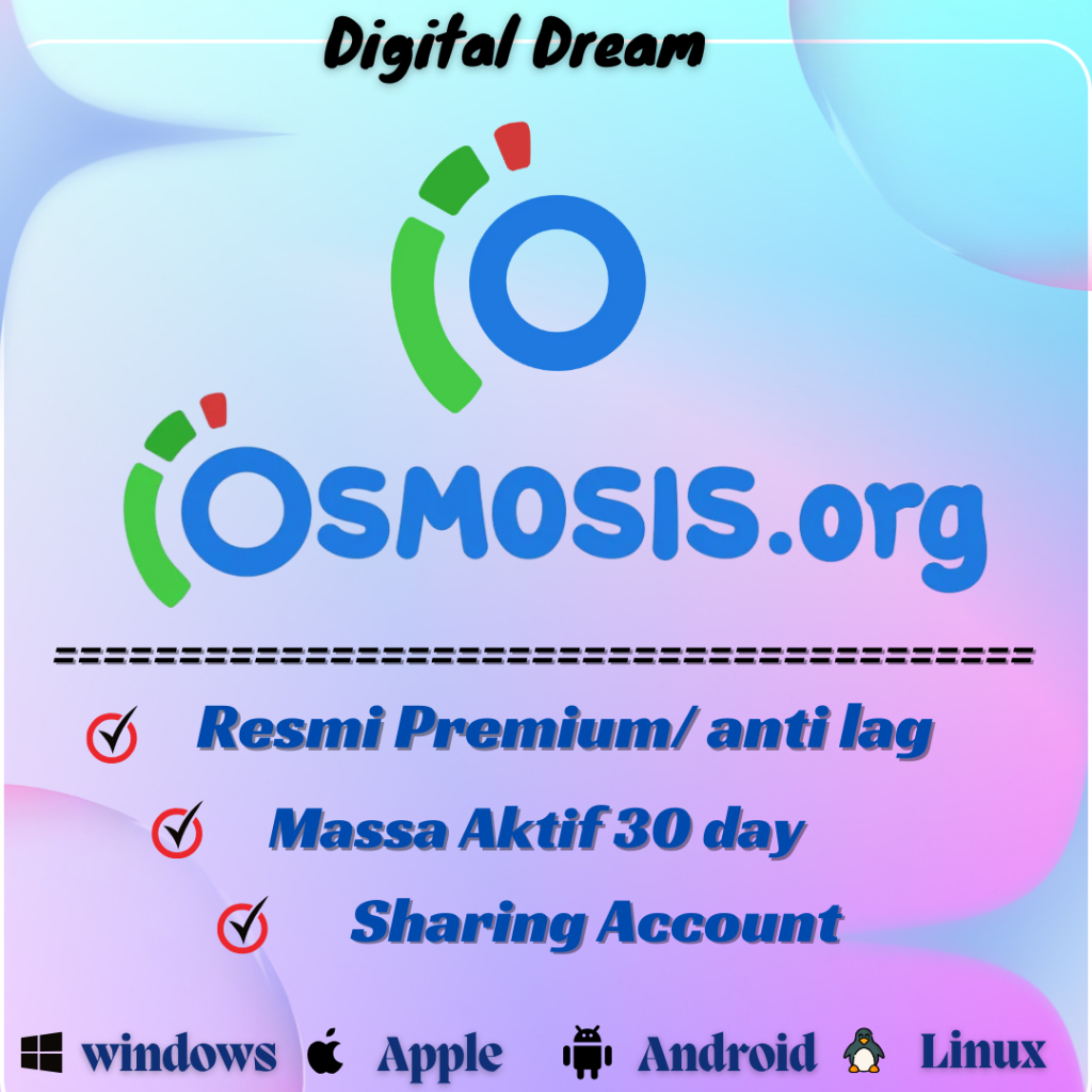 Osmosis  Premium Prime[ MONTYLY } softwere kedoktersn pertama di dunia.