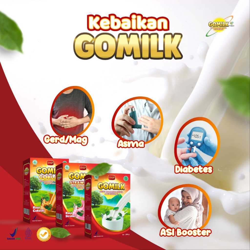 

Gomilk 200g – Susu Kambing Etawa Herbal | Tambah Nafsu Makan, Imunitas, Pencernaan, Tulang Kuat