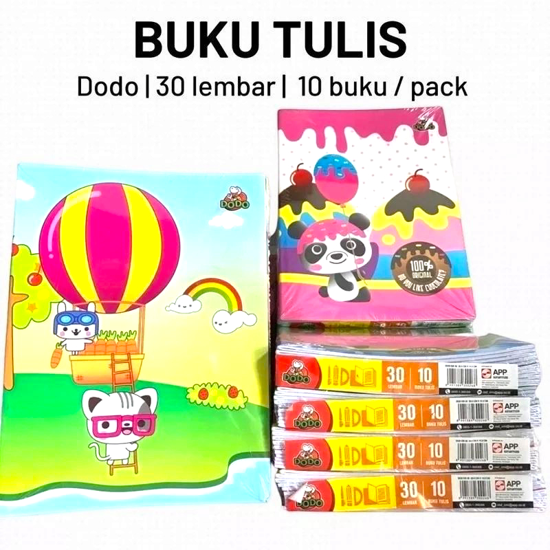 

Buku Tulis Sidu Dodo 30 Lem (10pcs/1pack)