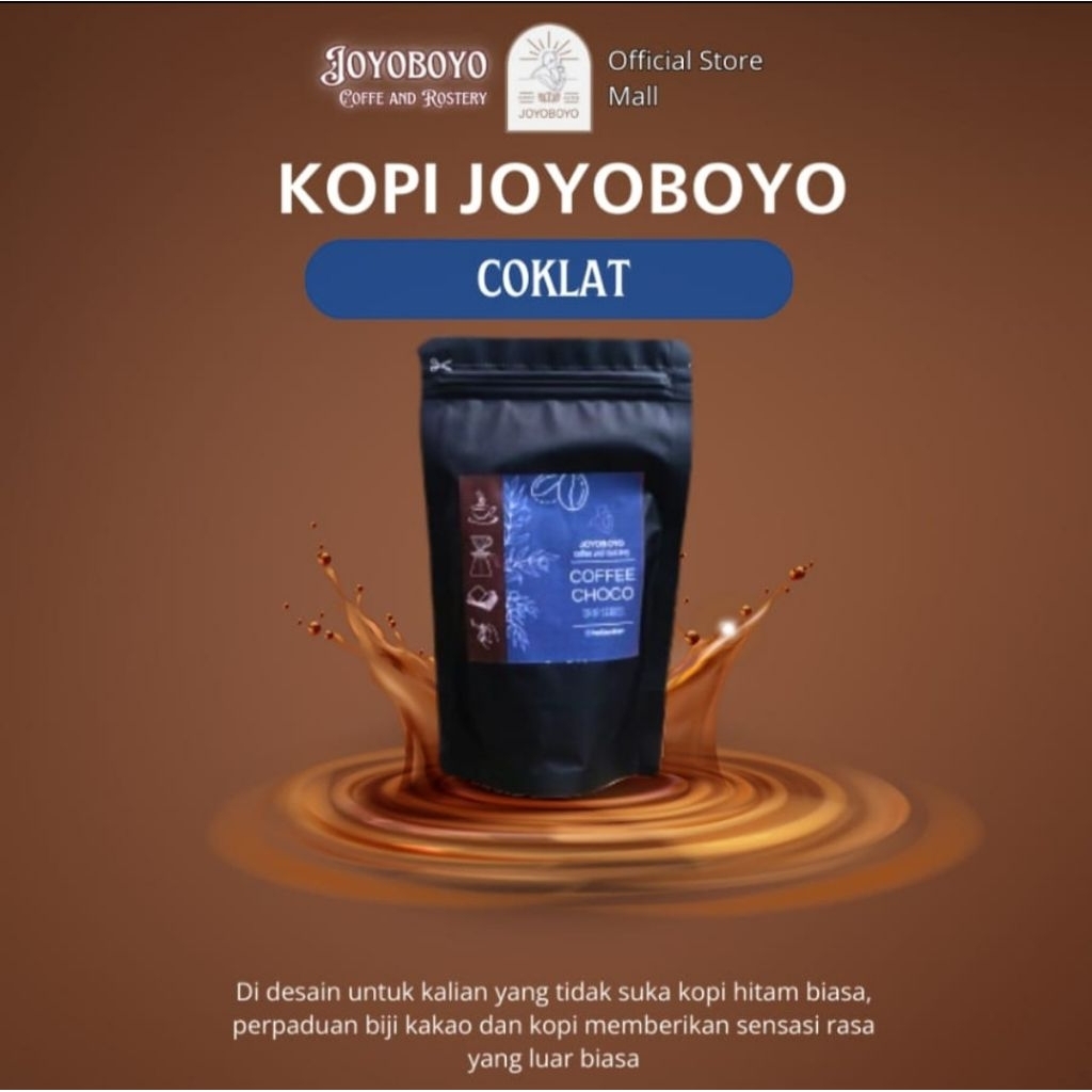 

Joyoboyo Kopi Coklat Biji Kakao + Kopi Robusta Isi 150 gr