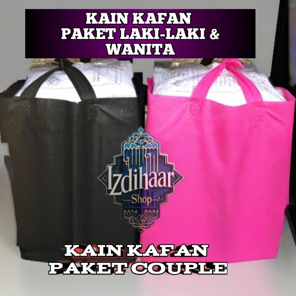 PAKET KAIN KAFAN COUPLE KAIN KAFAN UNTUK WANITA DAN LAKI-LAKI/PAKET KAIN KAFAN COUPLE KAIN KAFAN UNT