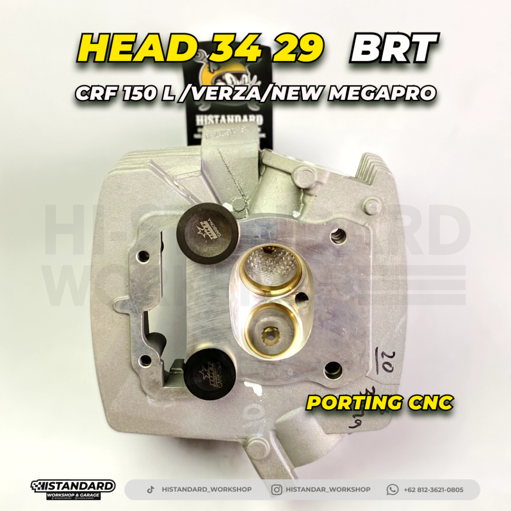 SILINDER HEAD BRT  / KOP CRF 150 34 - 29/36 - 31ALBRONZE PORTING CNC