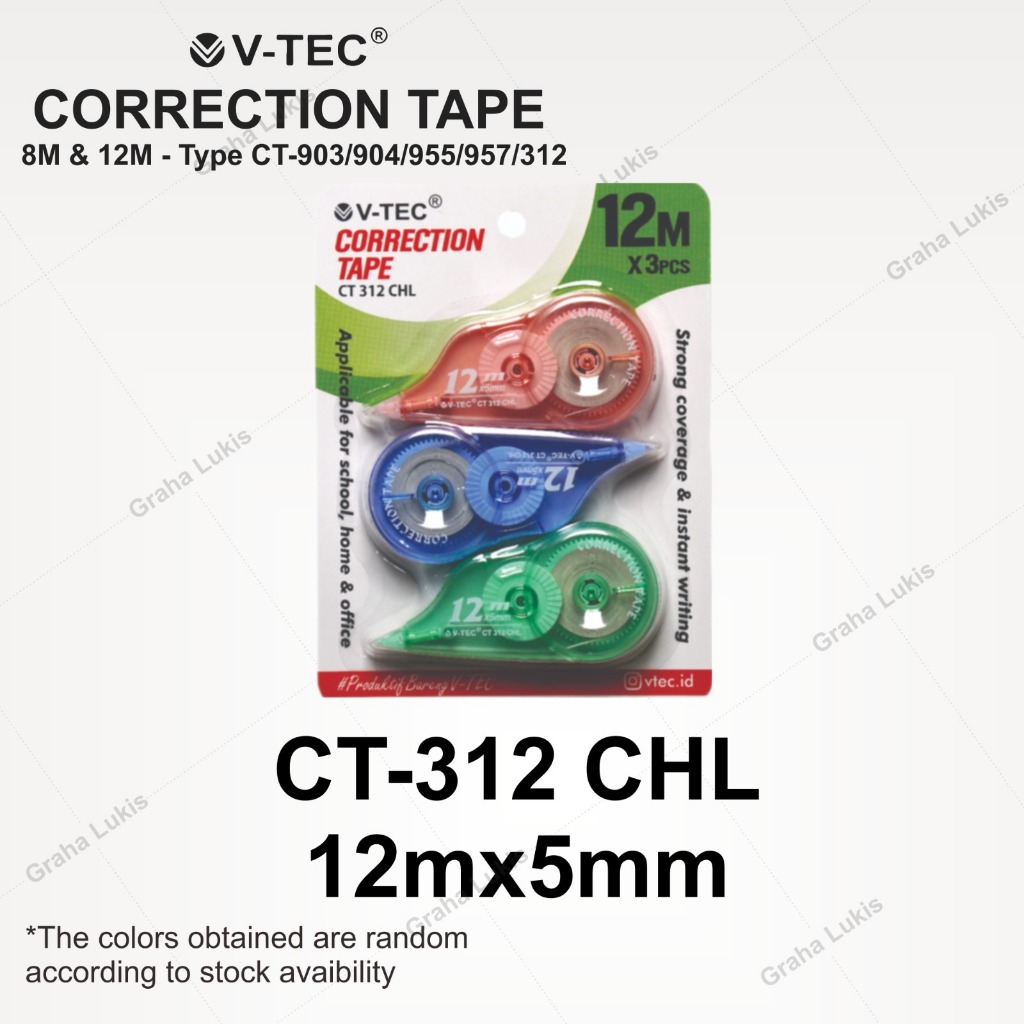 

V TEC Correction Tape CT 312 CHL