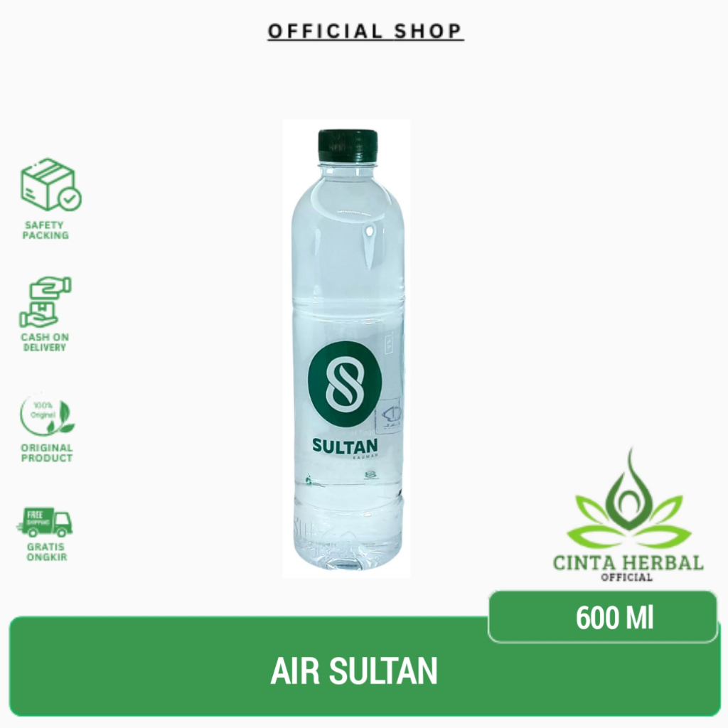 

Air Sultan 600 Ml | Air Minum Kesehatan | Air Ph Tinggi