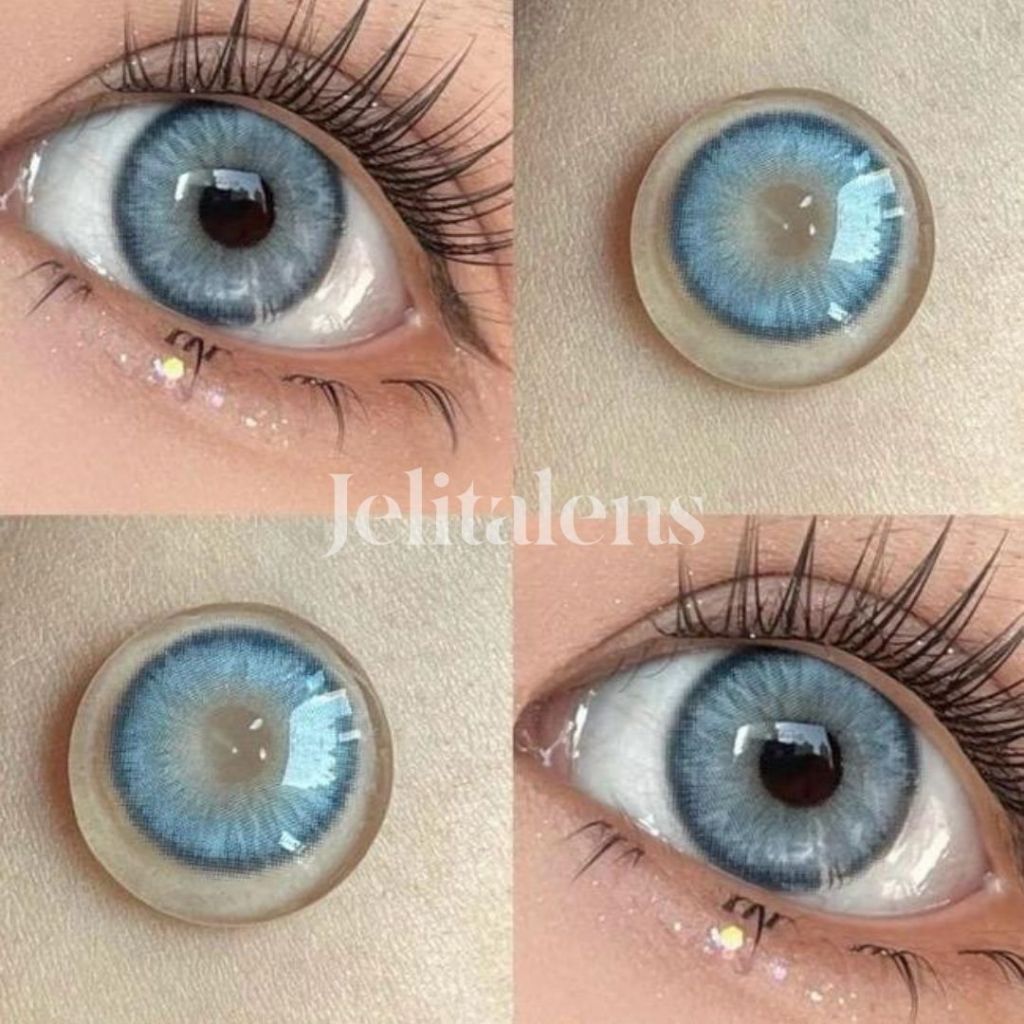 J27 Softlens Soft Blue Biru Natural 14,5 MM Premium Normal / Softlens Biru / Softlens Natural / Sofl