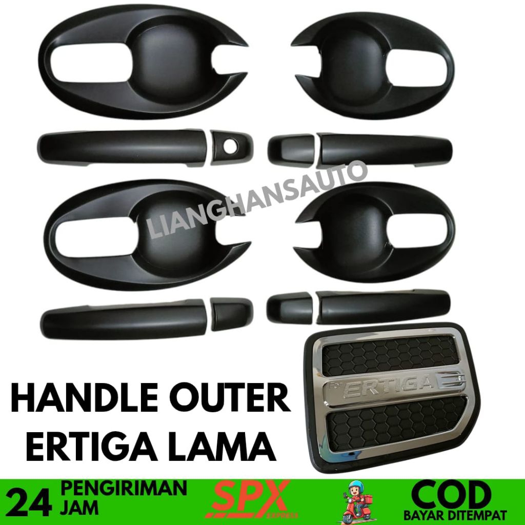 PAKET HANDLE OUTER TANK COVER ERTIGA LAMA PREMIUM HITAM