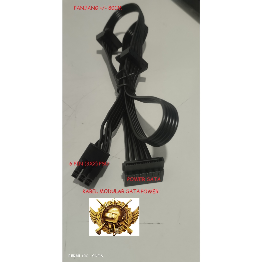 Kabel Power Supply Modular SATA - 4 cabang