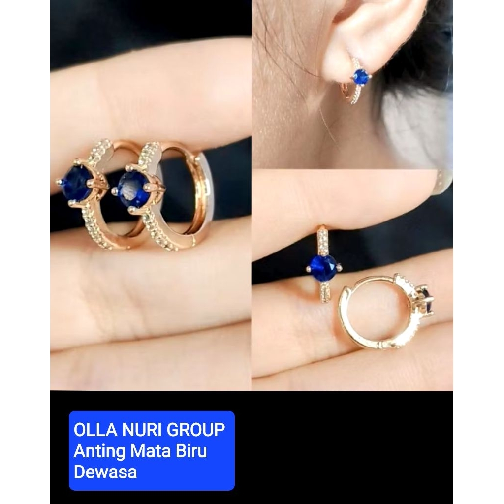 Anting Permata Emas Muda kadar 15% (2,3 Gram)
