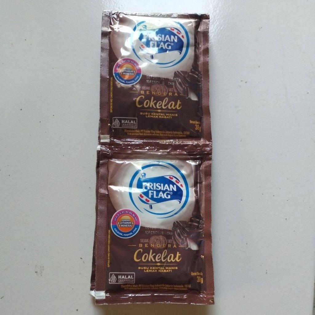 

Susu bendera Coklat sachet isi 6