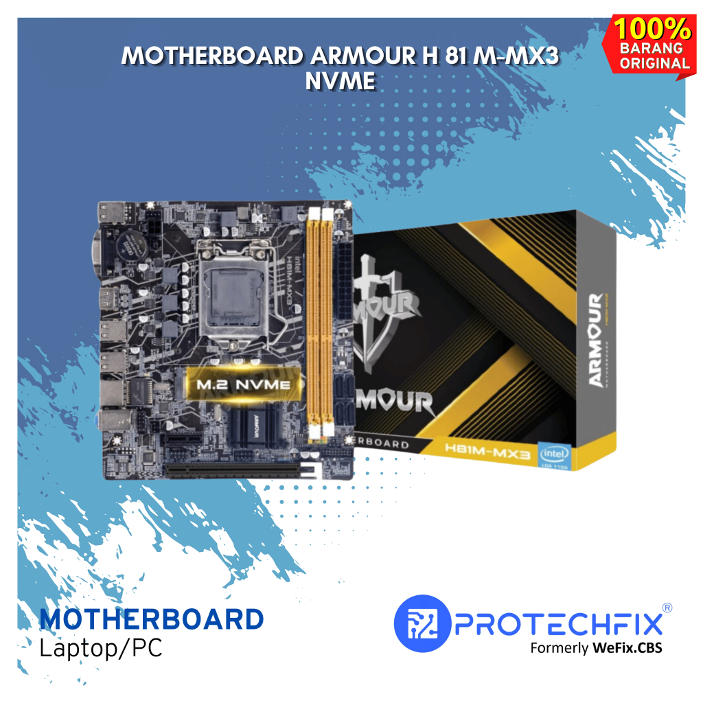 MOTHERBOARD ARMOUR H81M-MX3 NVME H81 H81M