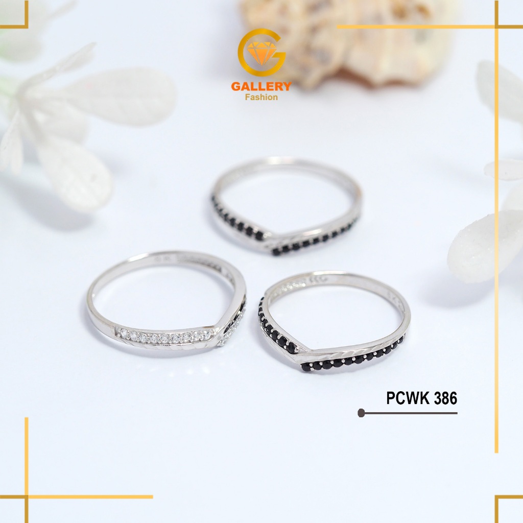 Cincin Emas White Gold 8K Emas Putih Aurel Layer PCWK 386
