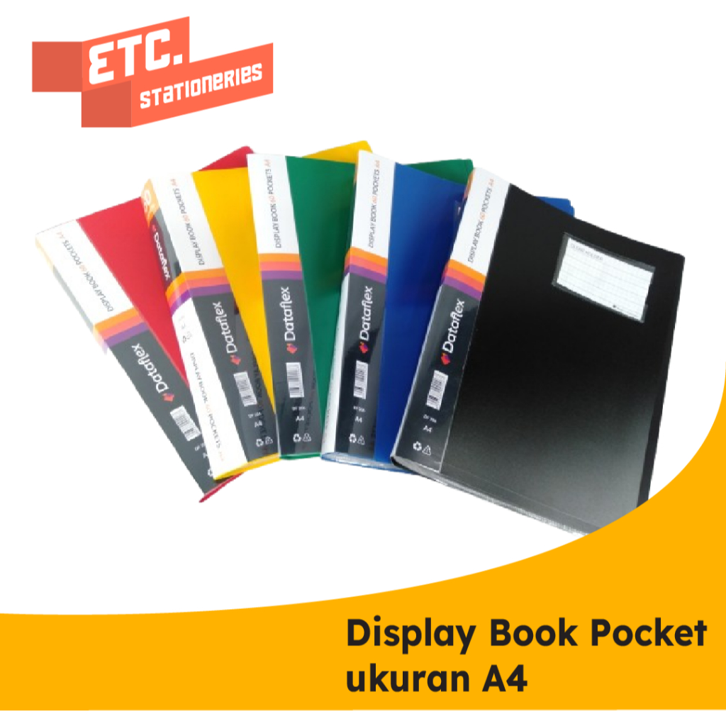 

Dataflex Display Book / Clear Holder 60 Pocket A4 + Kartu Nama Dataflex DF-833