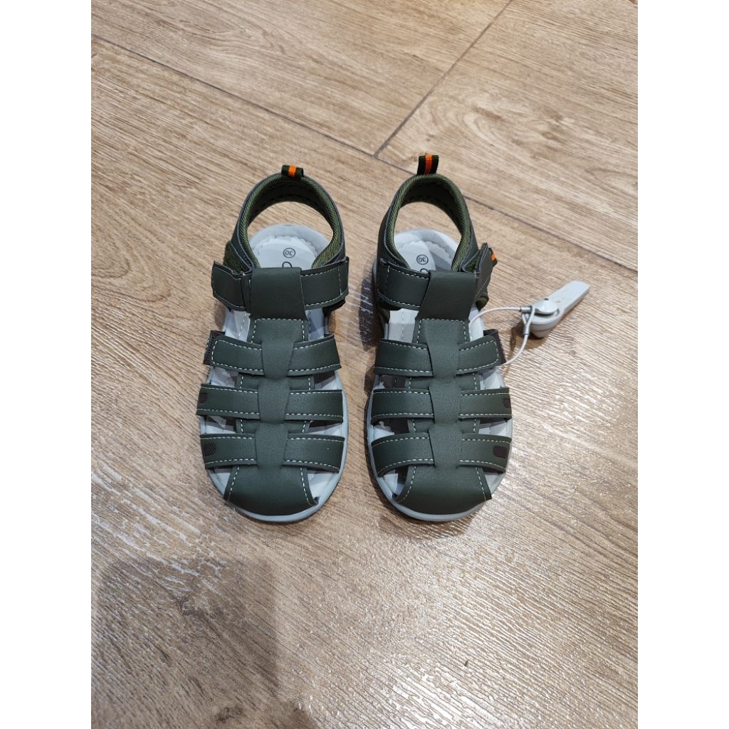 PROMO Sepatu sandal kids ccu dante dark olive by payless