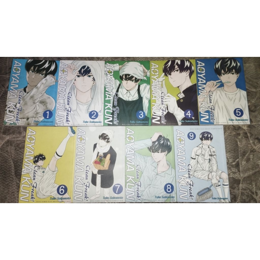 KOMIK BEKAS CLEAN FREAK AOYAMA-KUN 1 SET