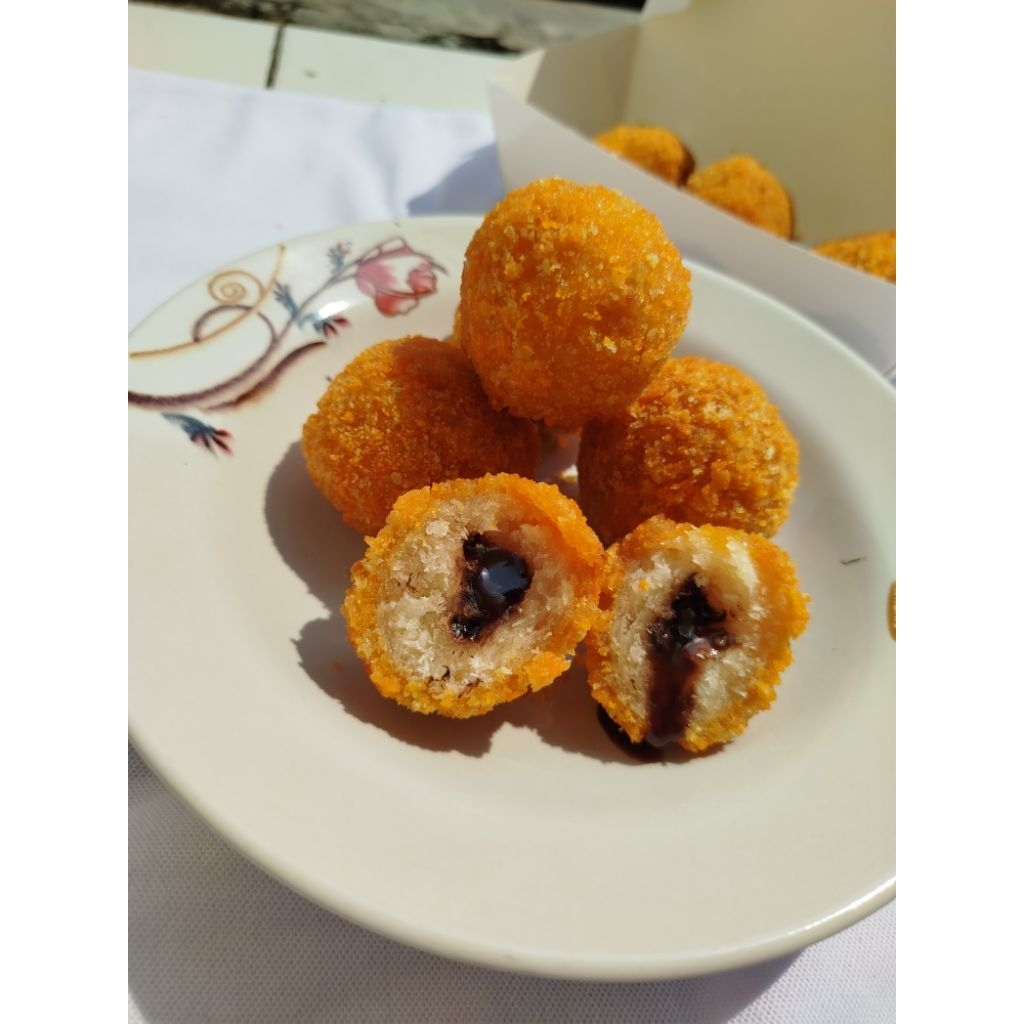 

getuk goreng crispy isi coklat