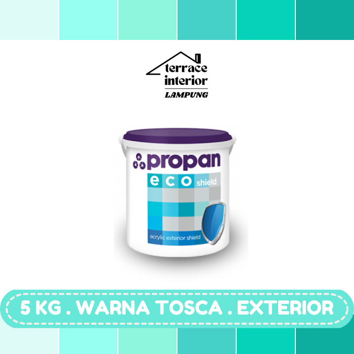 Cat Tembok Exterior Propan Eco Shield  Warna Tosca 5 Kg
