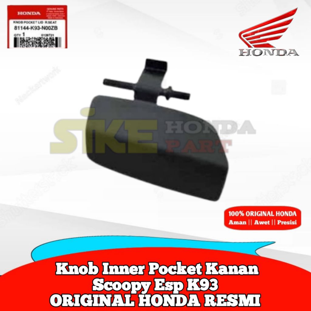 81144-K93-N00ZB Knob Inner Pocket Kanan Scoopy Esp K93 2017 - 2020 RESMI