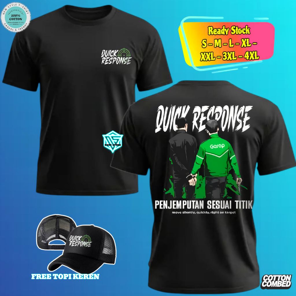 DUDESTORE CLTHNG DISTRO KAOS INTEL POLISI QUICK RESPONSE PENJEMPUTAN SESUAI TITIK MOVE QUICKLY KATUN