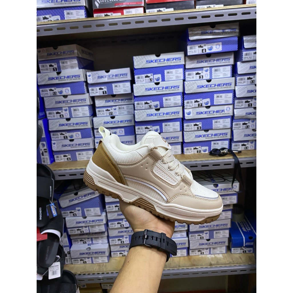 Sneakers wanita sepatu airwalk original / Airwalk Dolphin womens Sneakers shoes-Beige